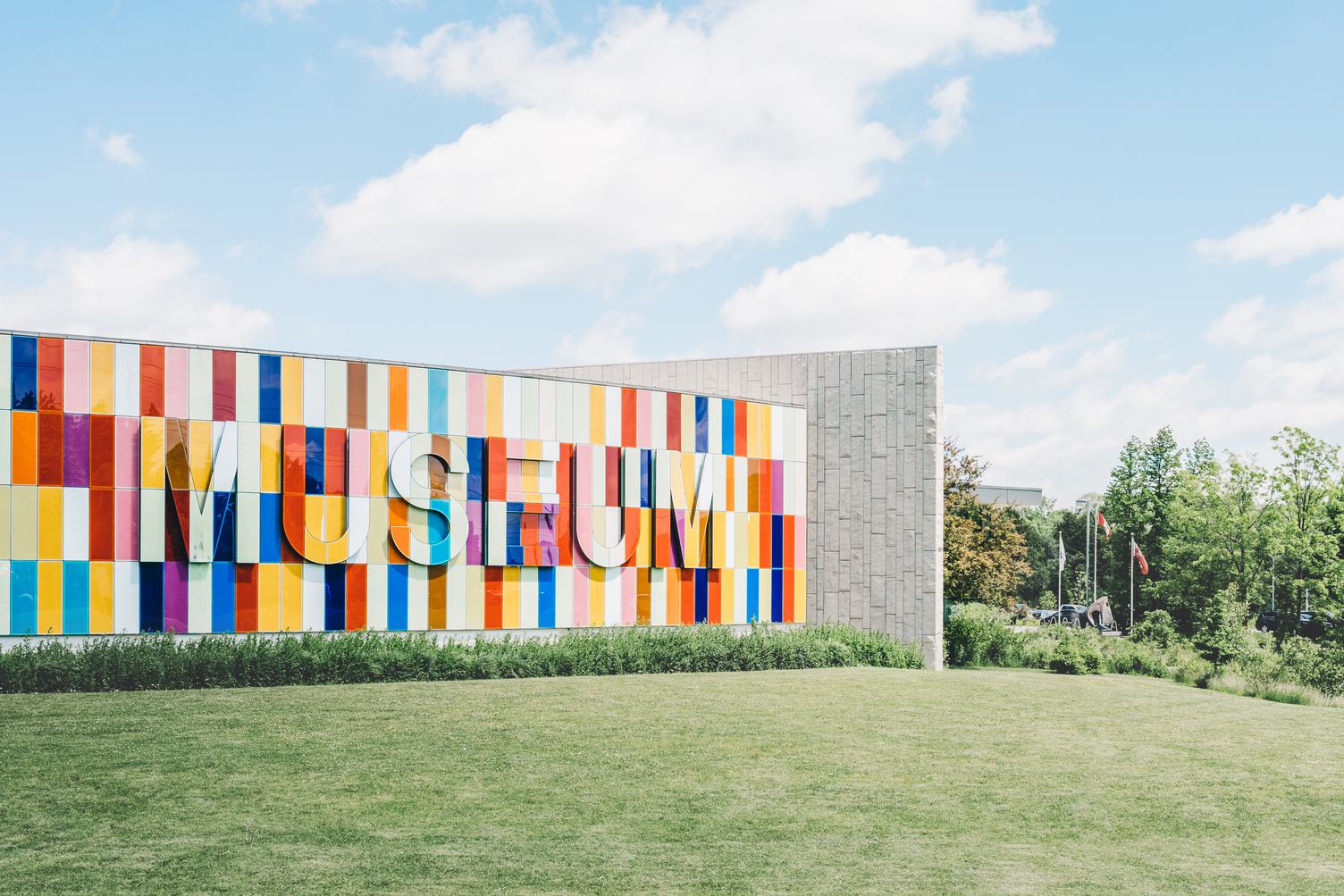 Colourful Modern Building of Museum