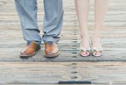 Shod Feet of an Elegant Couple
