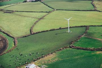 Aerial View over Rural Landscape