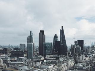 View for the London's Business District