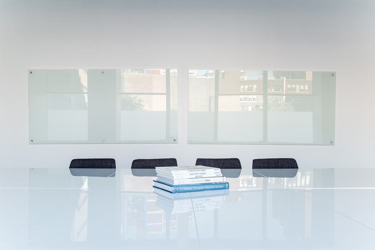 Interior of White Meeting Room