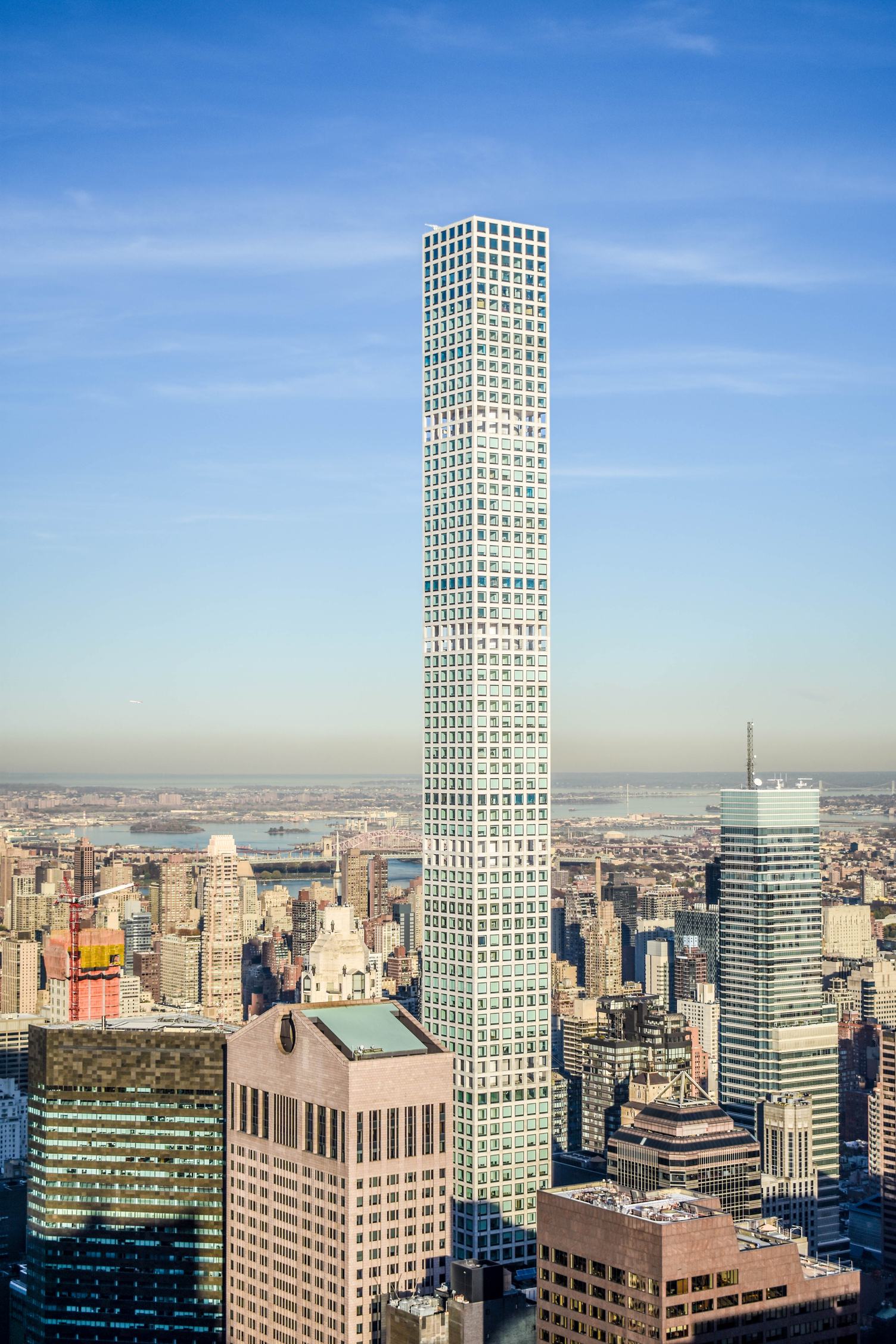Aerial View of Midtown Manhattan Including the 432 Park Avenue Building