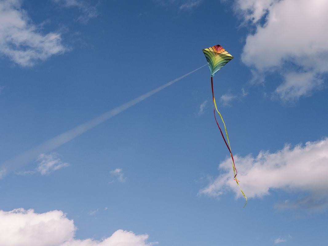 Free Photo Colorful Kite Flying in the Sky