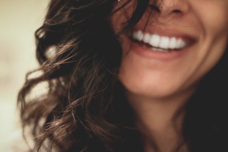 Laughing Woman Mouth with Great Teeth