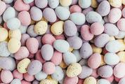 Easter Texture - Quail Eggs in Pastel Colors