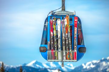 Ski Lift Gondola Snow Mountains