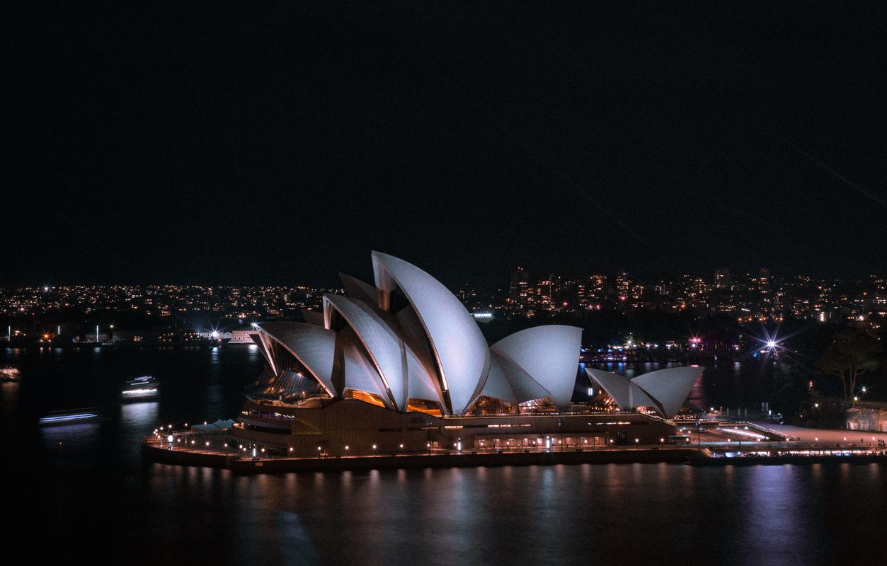 Free Photo: Sydney Opera House at Night, Australia