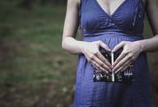 Pregnant Woman Hands Holding Ultrasound Photo