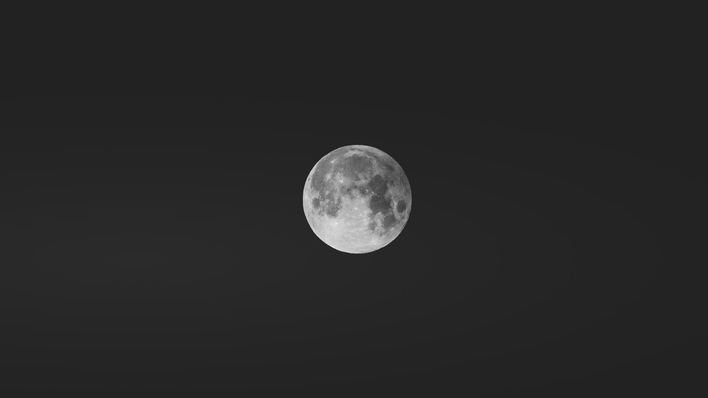 Free Photo: Clear Night Sky with Bright Full Moon