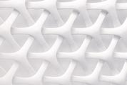 White Abstract Overlapping Pattern
