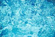 Rippled Turquoise Water in Swimming Pool