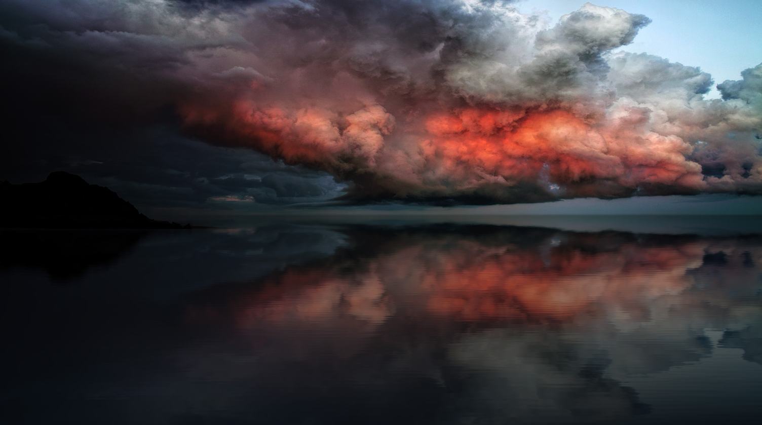 Dramatic Fiery Clouds