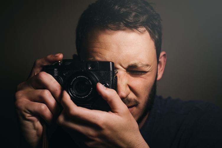Self-Portrait Photographer with Camera