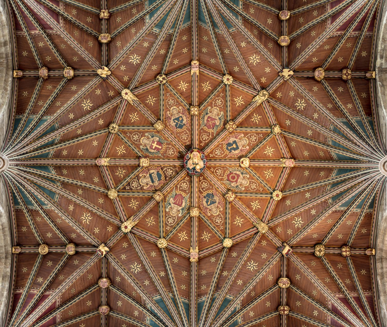 Saint Peter's Cathedral in Peterborough, Central Tower Ceiling