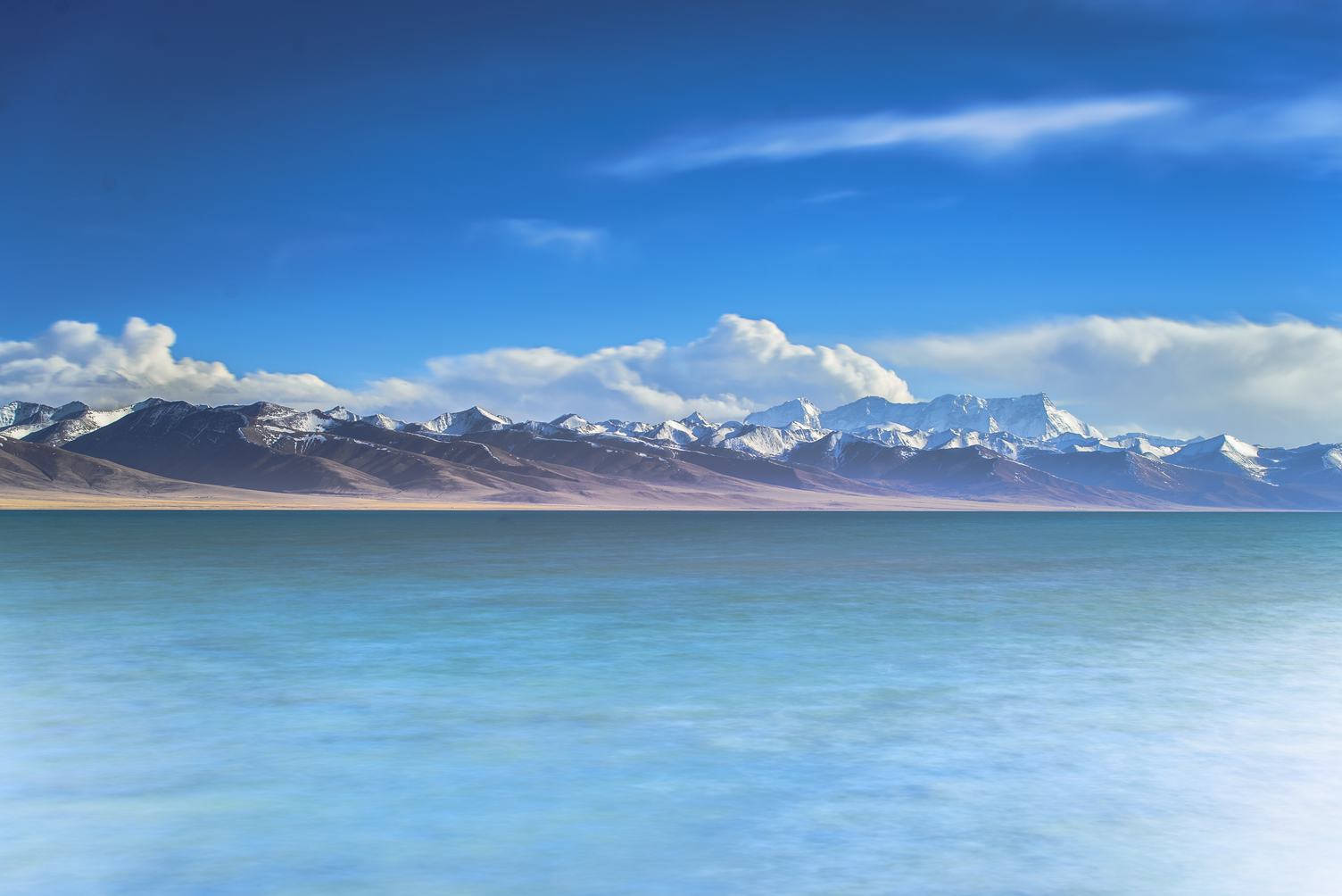 Panoramic View of the  Sea and Mountain Range