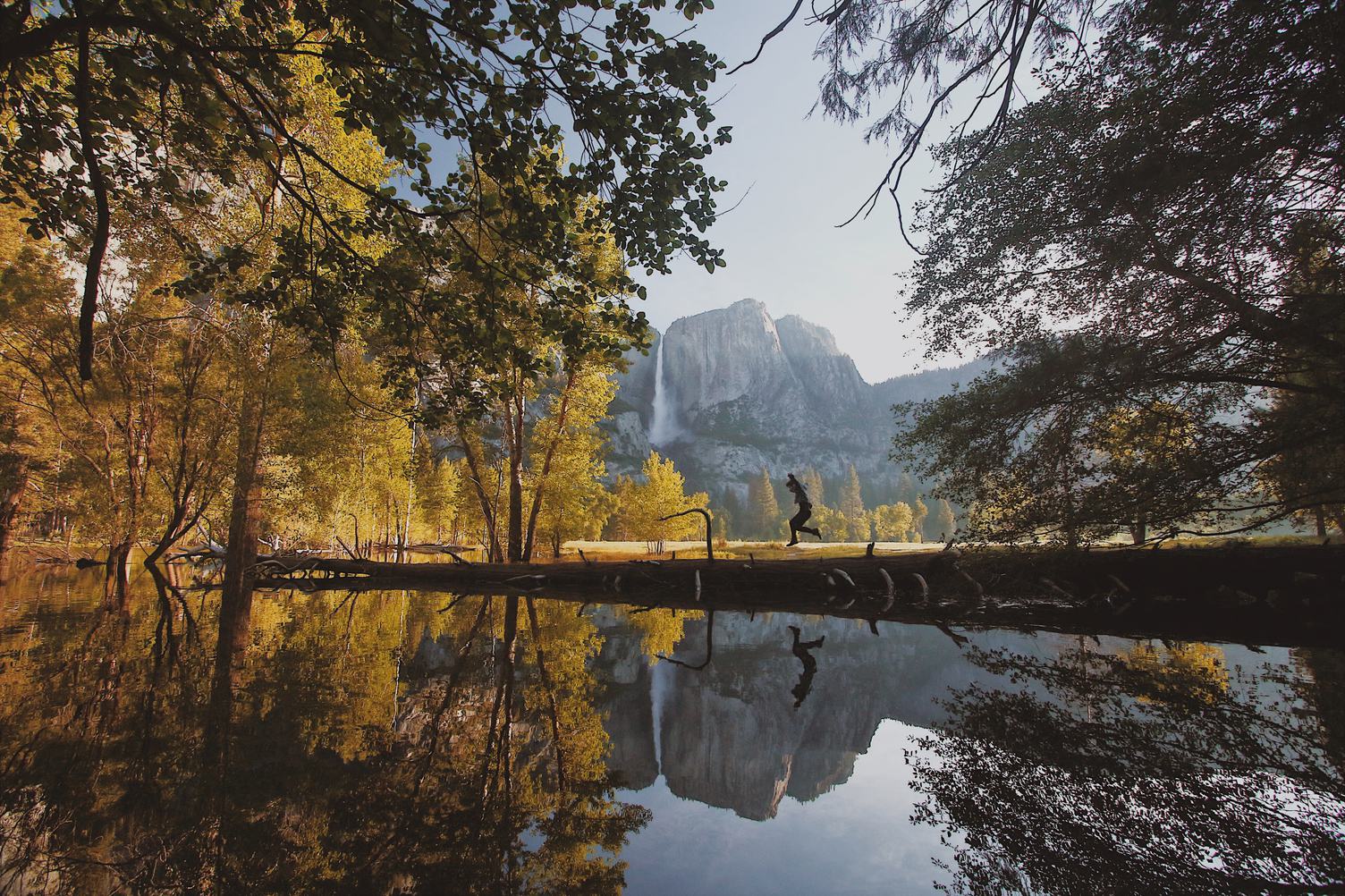 Beautiful View of Yosemite Falls