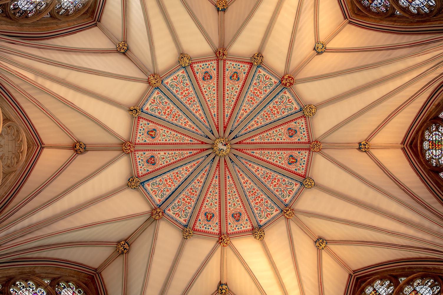 York Minster Chapter House Decorative Ceiling