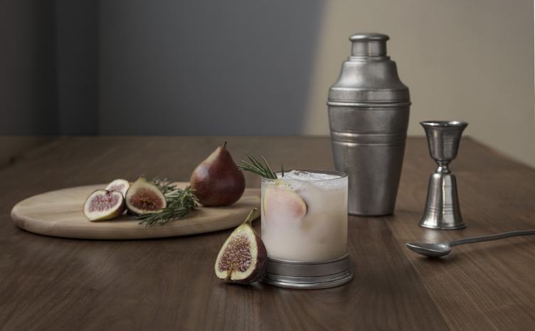 Still Life Drink with Figs and Rosemary