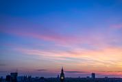 Sky at Sunset over London City