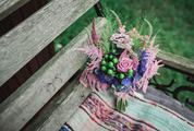 Little Bouquet on the Bench