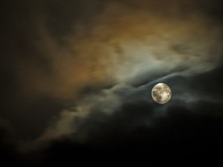 Lunar in Dark Night