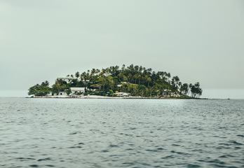 Small Tropical Island in the Caribbean Sea near Panama