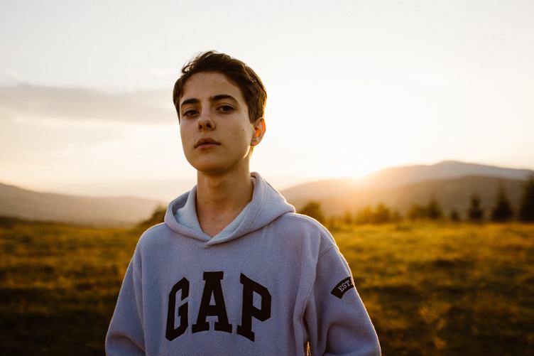 Portrait of Young Teen Boy