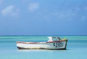 Turquoise Sea and Old Boat