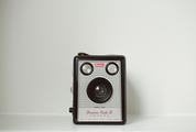 Brownie Flash III Kodak Camera on White Background