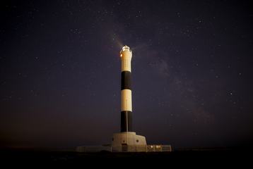 Dungeness Lighthouse at Night Full of Stars