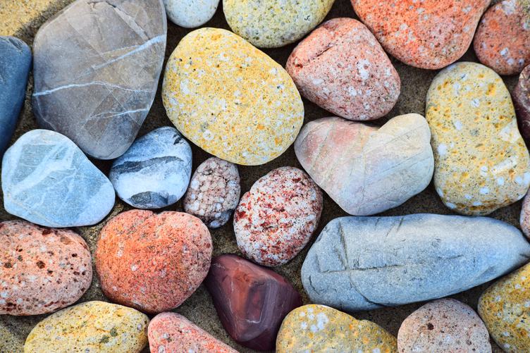 Colorful Rock Pebbles Texture
