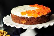 Carrot Cake on White Plate