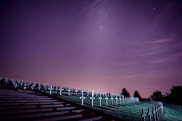 Military Cemetery by Night