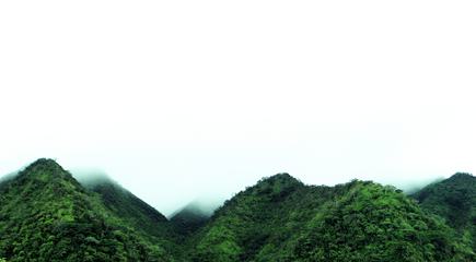 Hills in the Fog, Manoa Valley, Oahu, Hawaii