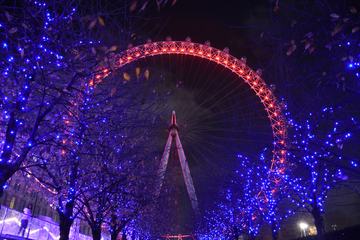 London Eye Ferris Wheel at Night
