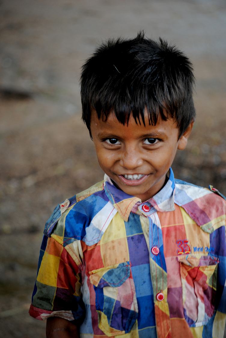 Smiling Indian Boy Portrait