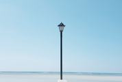 Coast with Lampposts