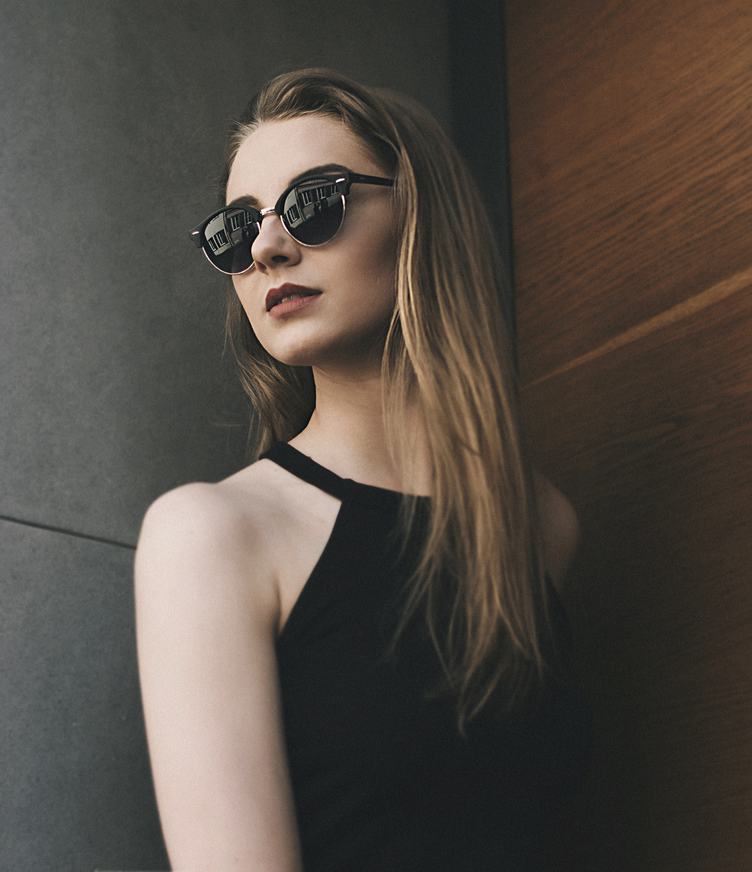 Young Woman Wearing Sunglasses Outdoor