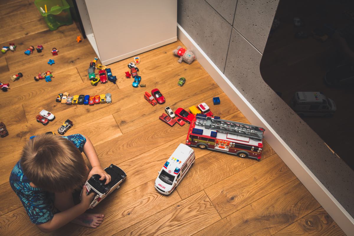 playing toy car