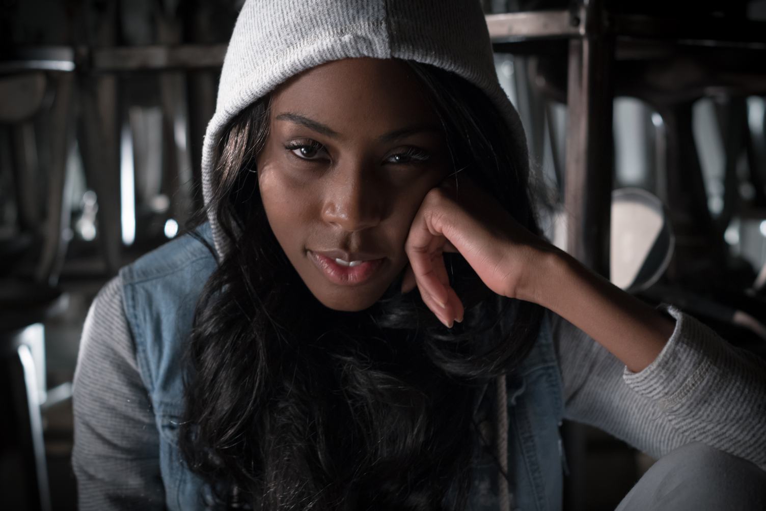 Woman in a Hood Portrait