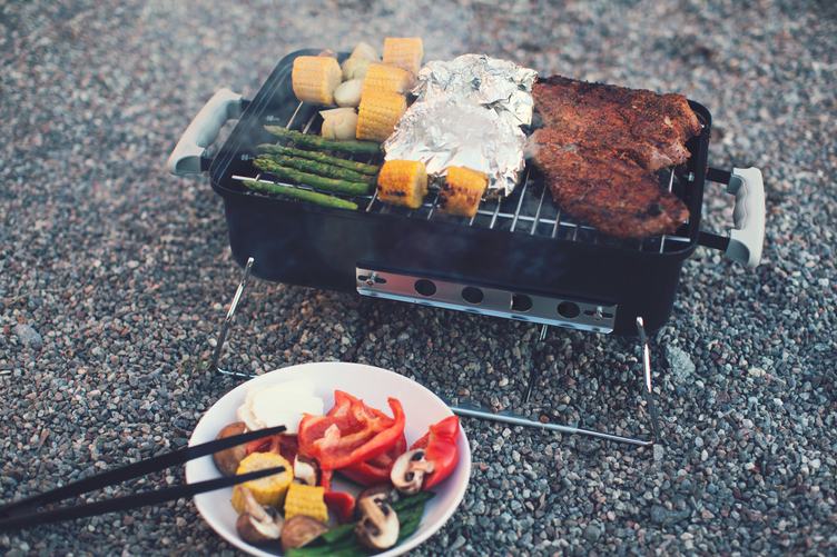 Grilled Vegetables and Meat