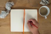 Open Blank Notebook Mockup