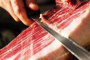 Cutting Traditional Spanish Ham