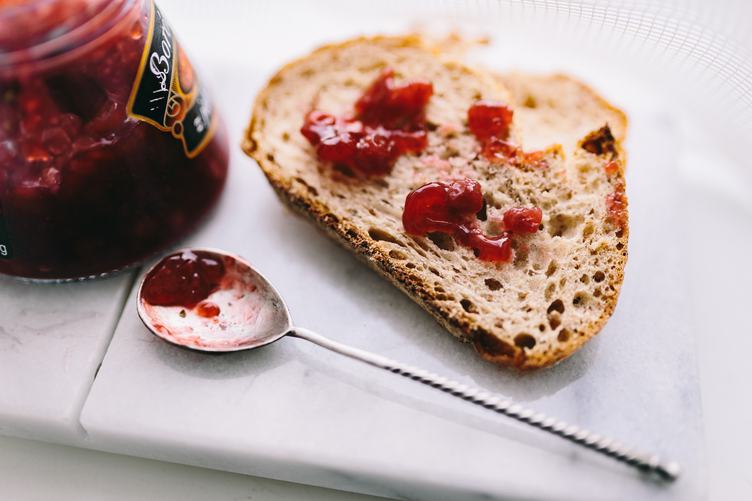 Slice of Bread with Jam