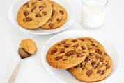 Chocolate Chip Cookies and Glass of Milk
