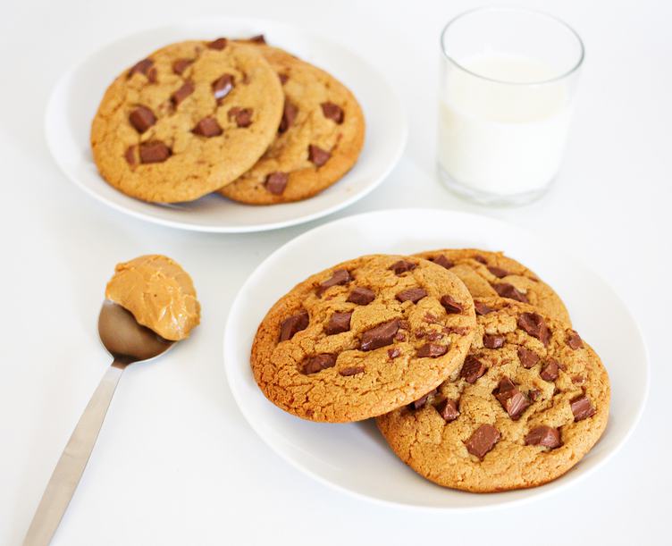 Chocolate Chip Cookies and Glass of Milk