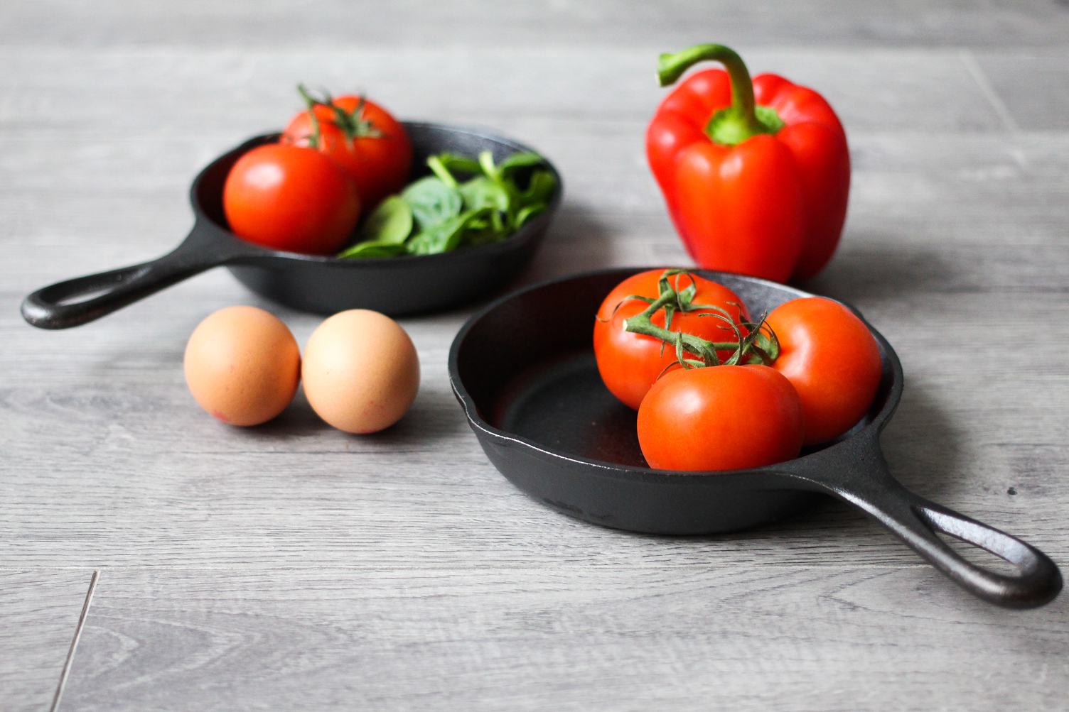 Ingredients for Healthy Eggs Breakfast