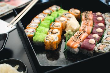 Sushi Set in a Black Box