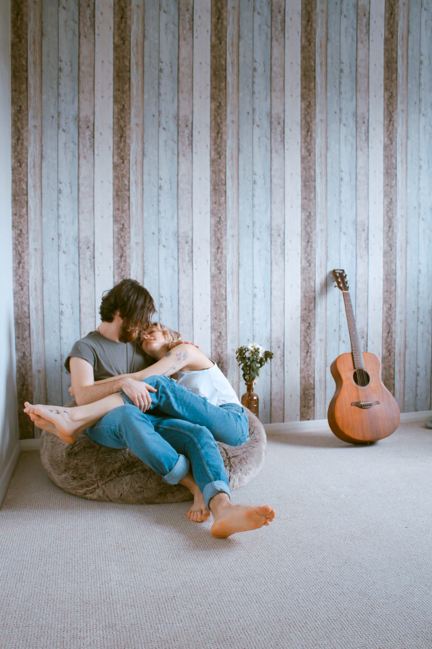 Loving Young Couple Embracing