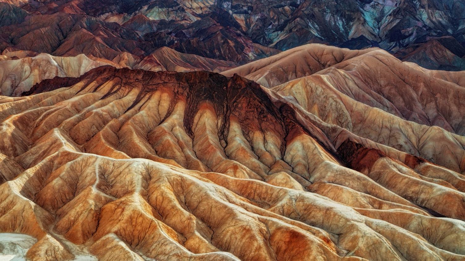 Zabriskie Point in Death Valley National Park, California, USA